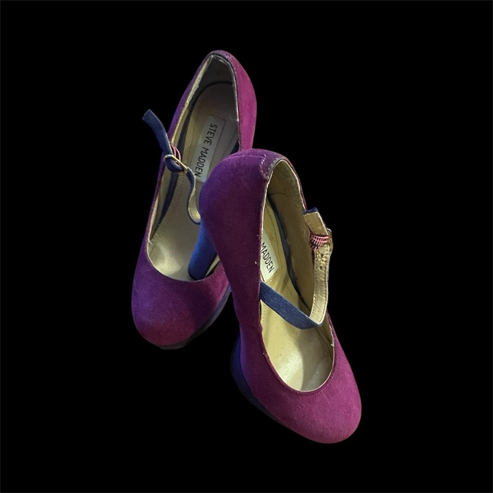 Purple And Blue Steven Madden Pumps